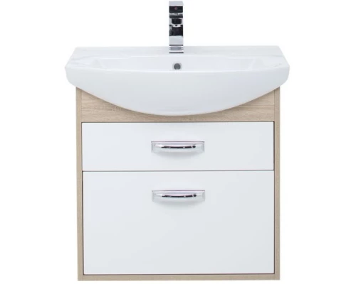 Тумба дуб сонома/белый 60,4 см Aquanet Грейс 00198377