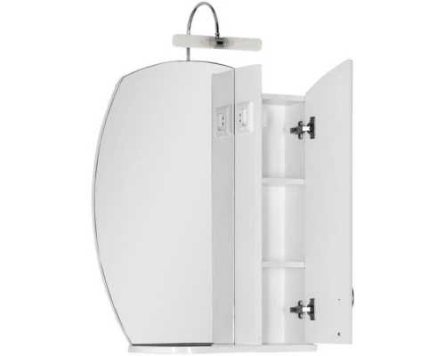 Зеркальный шкаф 61,4x80,9 см белый Aquanet Моника 00186773