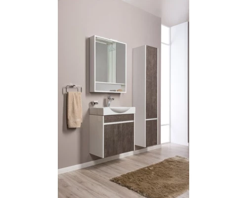 Пенал подвесной правый белый/дуб антик Aquanet Коста 00188408