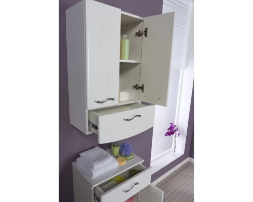 Шкаф подвесной белый Aquanet Моника 00186780