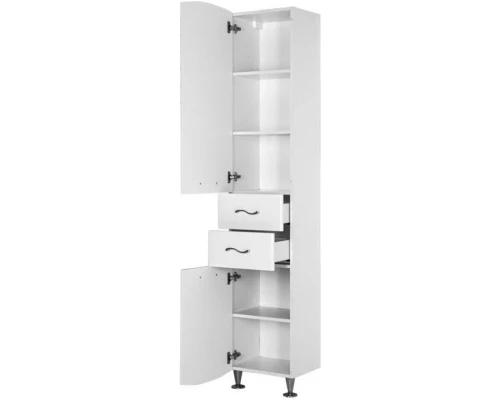 Пенал напольный левый белый Aquanet Моника 00186777