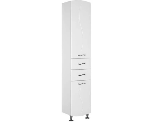 Пенал напольный левый белый Aquanet Моника 00186777