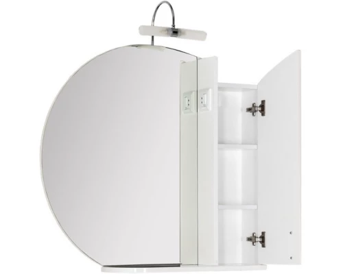 Зеркальный шкаф 88x84,9 см белый Aquanet Моника 00186775