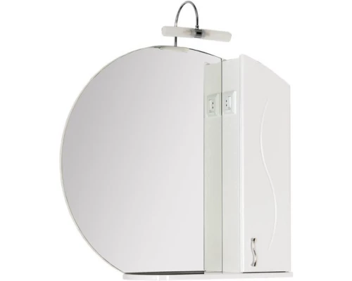 Зеркальный шкаф 88x84,9 см белый Aquanet Моника 00186775