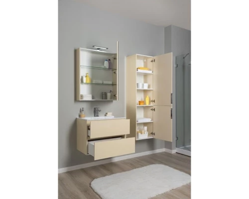 Пенал подвесной правый бежевый Aquanet Алвита 00183978