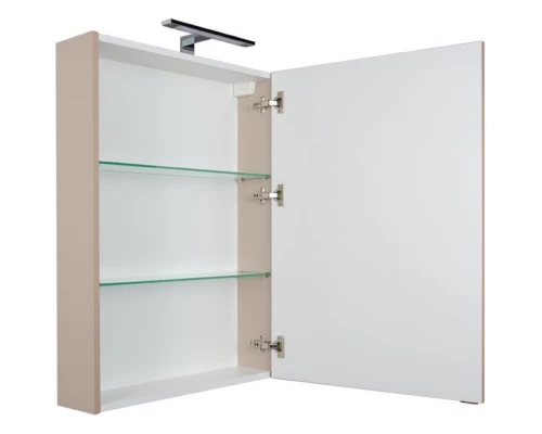 Зеркальный шкаф 60x85 см капучино Aquanet Алвита 00183984