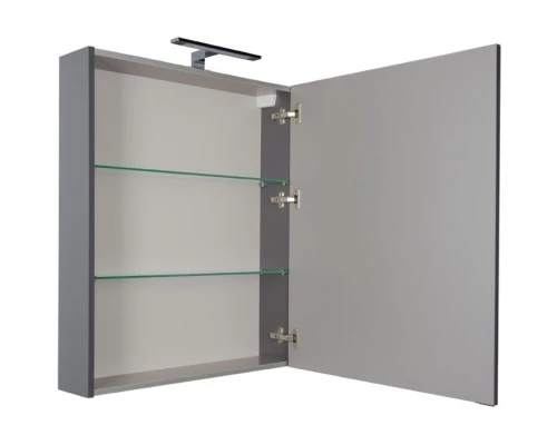 Зеркальный шкаф 70x85 см серый антрацит Aquanet Алвита 00183990