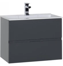 Тумба серый антрацит 69 см Aquanet Алвита 00183992
