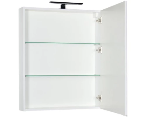 Зеркальный шкаф 70x85 см белый Aquanet Алвита 00184038