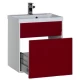 Тумба белый/бордо 59 см Aquanet Латина 00179936