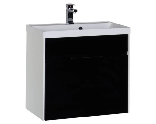 Тумба белый/черный 69 см Aquanet Латина 00180001