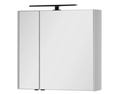 Зеркальный шкаф 80x75 см белый Aquanet Латина 00179635