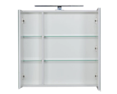 Зеркальный шкаф 80x75 см белый Aquanet Латина 00179635