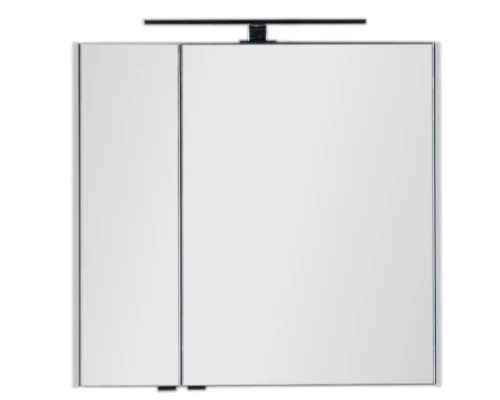 Зеркальный шкаф 80x75 см белый Aquanet Латина 00179635