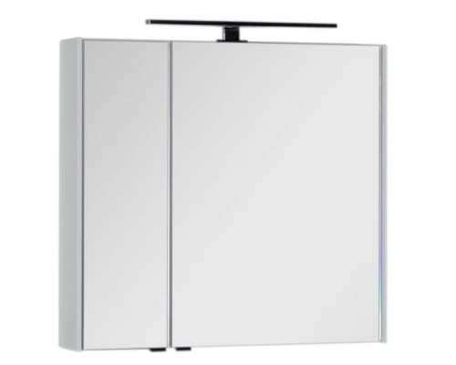 Зеркальный шкаф 80x75 см белый Aquanet Латина 00179635