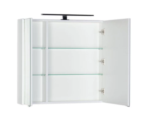 Зеркальный шкаф 80x75 см белый Aquanet Латина 00179635