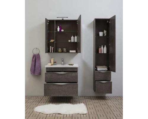 Зеркальный шкаф 79,8x85 см дуб антик Aquanet Эвора 00182741