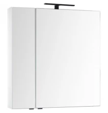 Зеркальный шкаф 79,8x85 см белый Aquanet Эвора 00184936