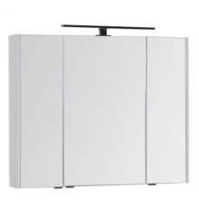 Зеркальный шкаф 90x75 см белый Aquanet Латина 00179605