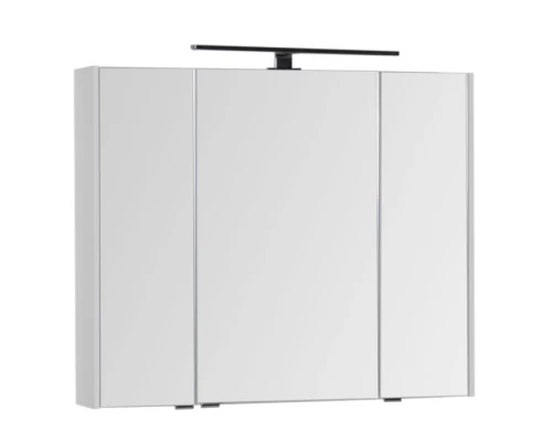 Зеркальный шкаф 90x75 см белый Aquanet Латина 00179605