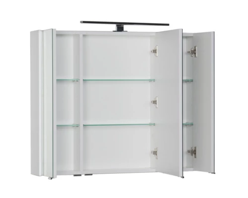 Зеркальный шкаф 90x75 см белый Aquanet Латина 00179605