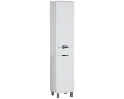 Пенал напольный белый с бельевой корзиной Aquanet Гретта 00177010