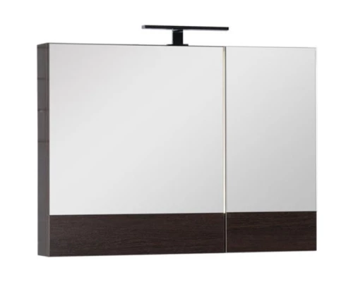 Зеркальный шкаф 90x67 см венге Aquanet Нота 00159110