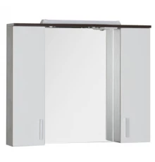 Зеркальный шкаф 90x74,6 см венге/белый Aquanet Тиана 00172399