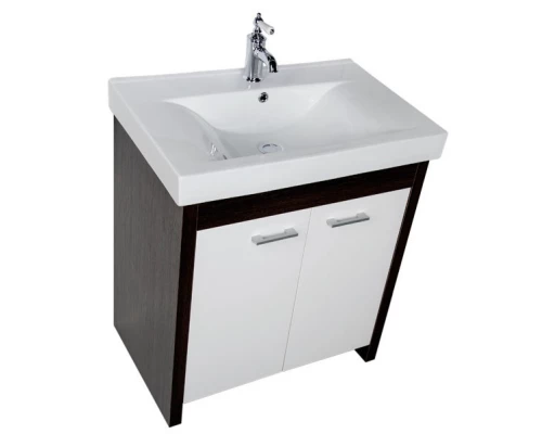 Тумба венге/белый 72 см Aquanet Тиана 00183654