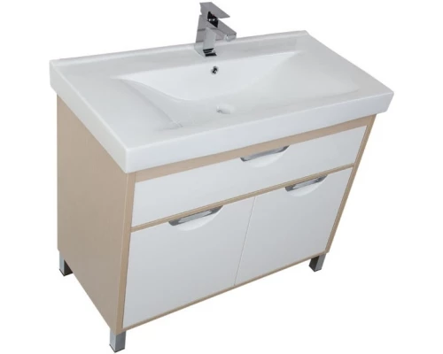 Тумба белый/светлый дуб 96 см Aquanet Гретта 00171575