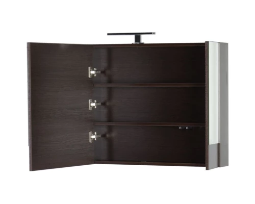 Зеркальный шкаф 100x67 см венге Aquanet Нота 00159111