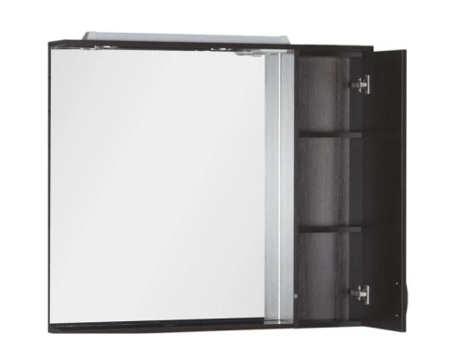 Зеркальный шкаф 100x87 см с подсветкой венге Aquanet Донна 00169185