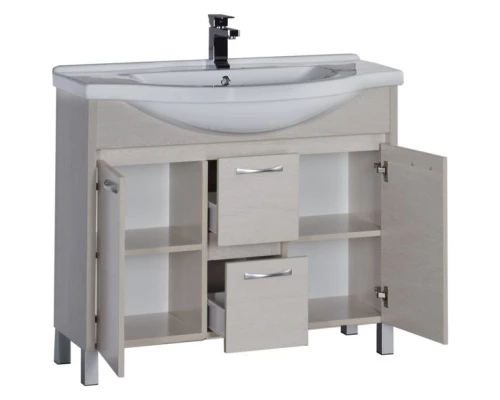 Тумба белый дуб 96,5 см Aquanet Донна 00169182