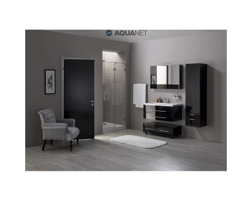 Тумба подкатная черный 99,2 см Aquanet Верона 00175402