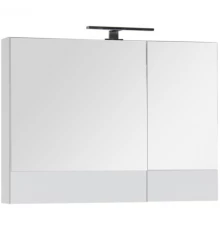 Зеркальный шкаф 90x67 см белый Aquanet Верона 00172339