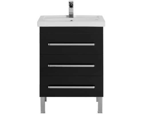 Тумба черный 57,5 см Aquanet Сиена 00186367