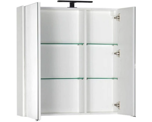Зеркальный шкаф 85x85,1 см белый Aquanet Тулон 00182723