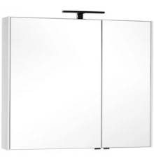 Зеркальный шкаф 99,5x85,1 см белый Aquanet Тулон 00183393