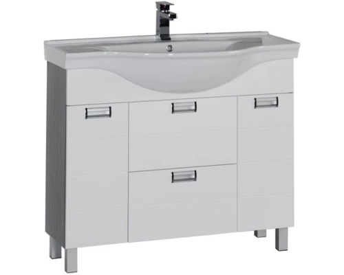 Тумба белый/венге 97,5 см Aquanet Сити 00173235