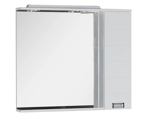 Зеркальный шкаф 98,6x87 см с подсветкой белый Aquanet Сити 00170566