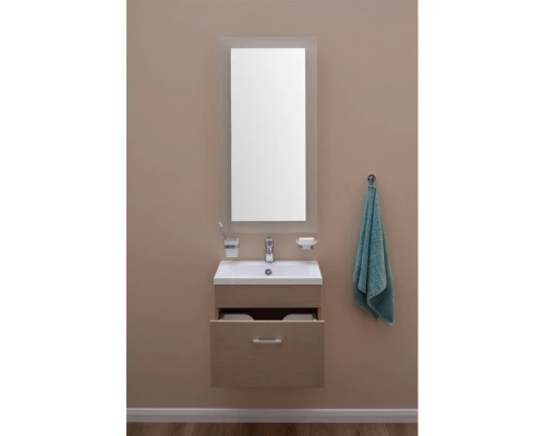 Зеркало 50x100 см с подсветкой алюминий Aquanet Нота 00159095