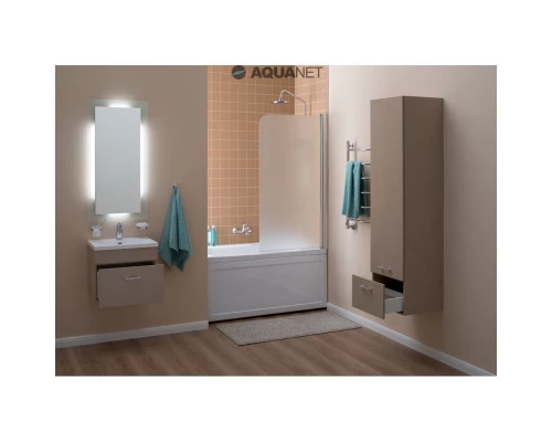 Зеркало 50x100 см с подсветкой алюминий Aquanet Нота 00159095