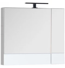 Зеркальный шкаф 75x67 см белый Aquanet Нота 00165130