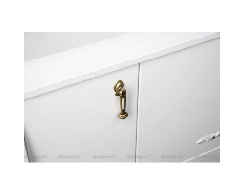 Тумба белый/золото 97,6 см Aquanet Виктория 00183931