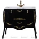 Тумба черный/золото 97,6 см Aquanet Виктория 00183932