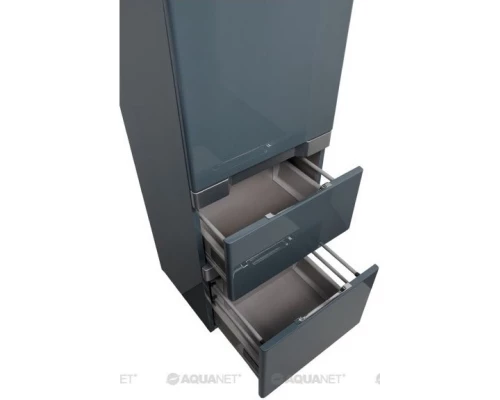 Пенал подвесной сине-серый Aquanet Виго 00183360