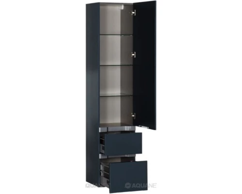 Пенал подвесной сине-серый Aquanet Виго 00183360