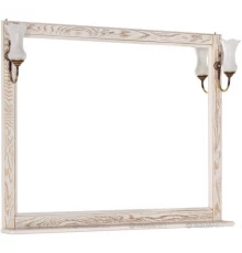 Зеркало 106,2x90,1 см жасмин/золото Aquanet Тесса 00185817