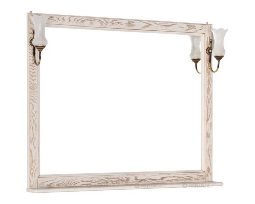 Зеркало 106,2x90,1 см жасмин/золото Aquanet Тесса 00185817