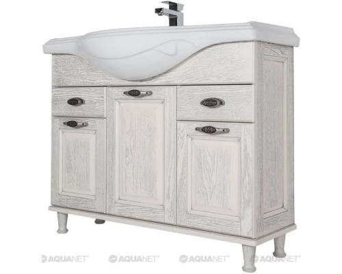 Тумба жасмин/серебро 104,5 см Aquanet Тесса 00185808